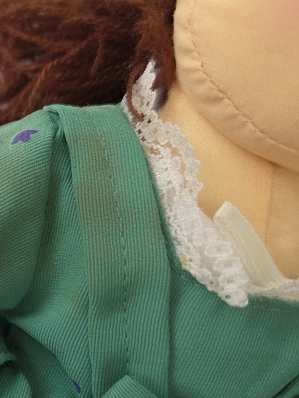 LOT OF 9 HISTORICAL CLOTH DOLLS, PAINTED FACES, COLONIAL WILLIAMSBURG FOUNDATION